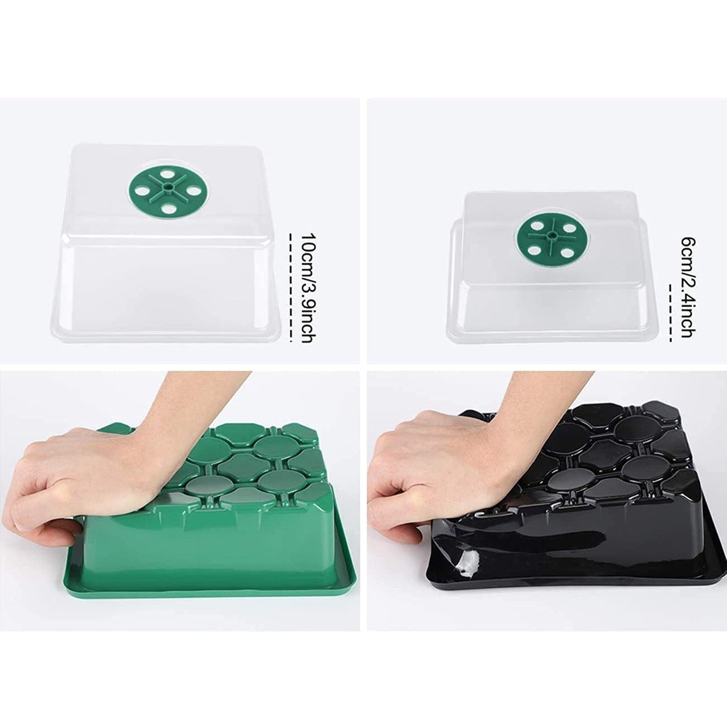 Set of 10 Seedling Starter Tray for Plant Growth and Propagation