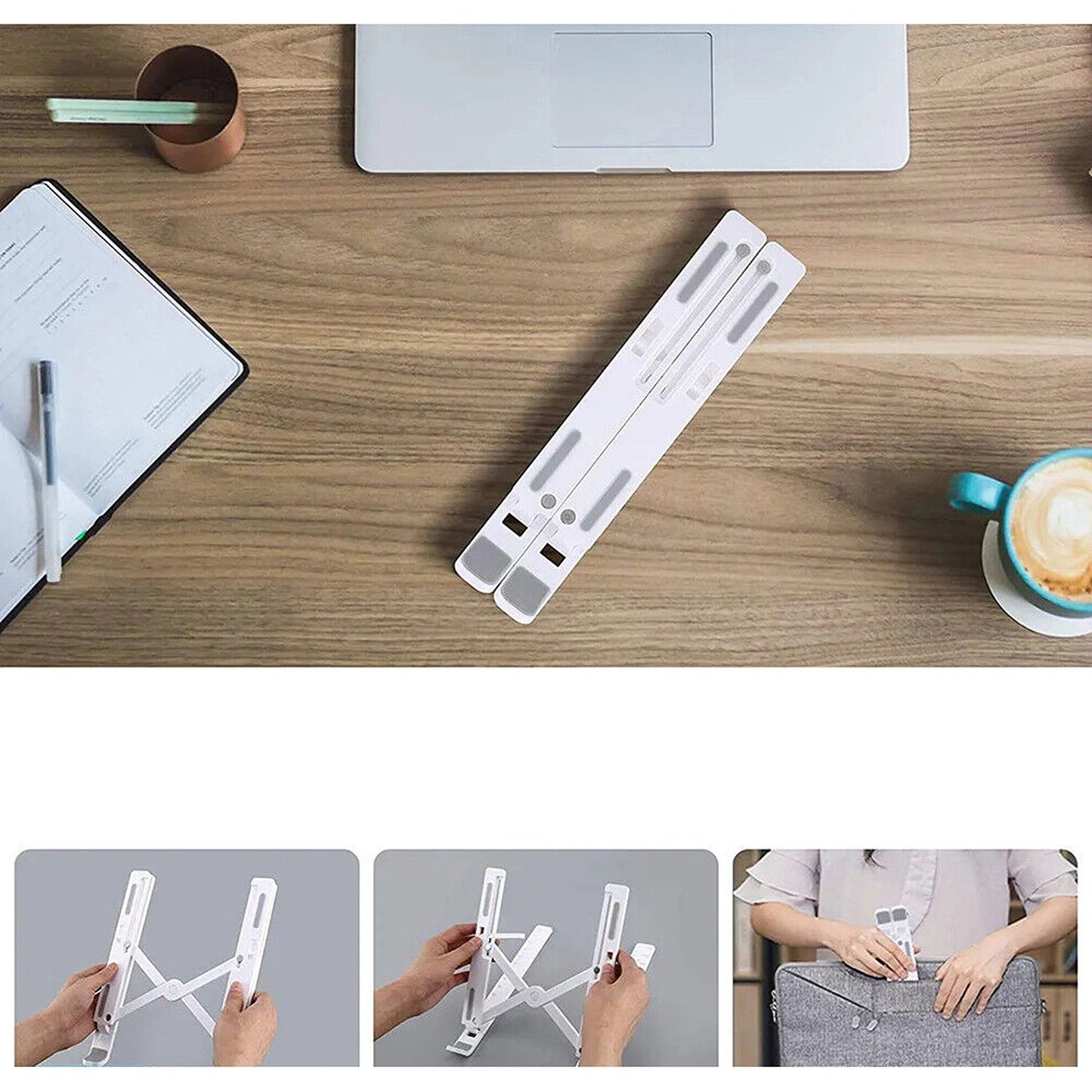 Adjustable Stand Tray for Laptops and Tablets Portable Desk Holder