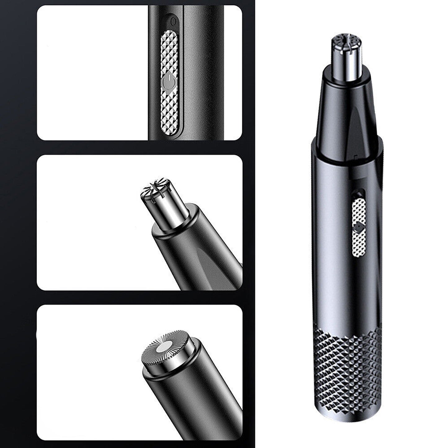 Electric Nose Ear Hair Trimmer with Eyebrow Clipper Rechargeable