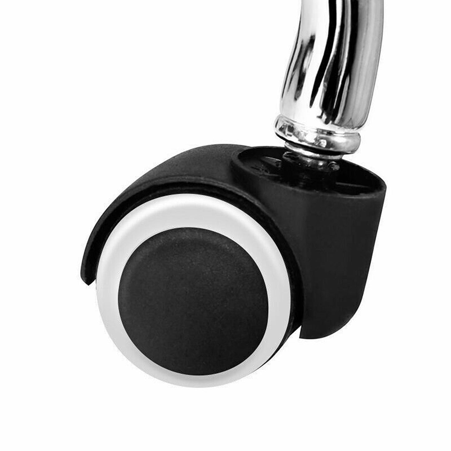 Swivel Black Barber Stool Round PU Leather Salon Chair