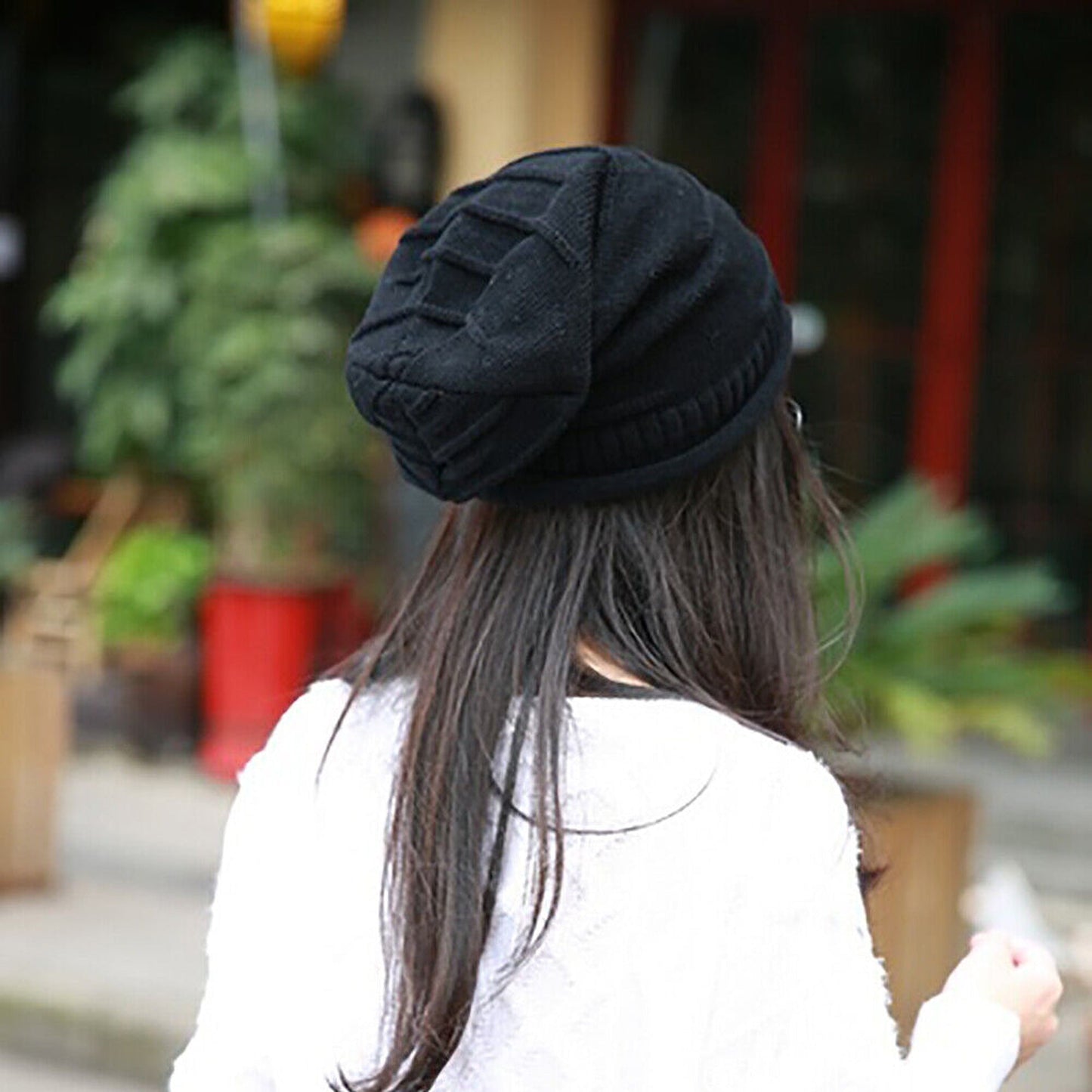 Oversized Slouchy Beanie Unisex Crochet Knit Warm Winter Hat