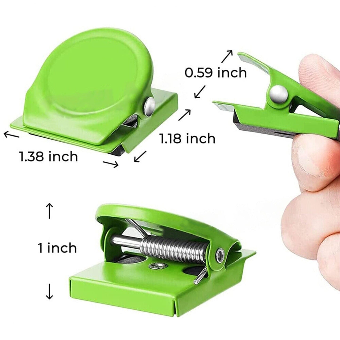 Magnetic Note Photo Hanger Hooks Strong Magnet Metal Clamp