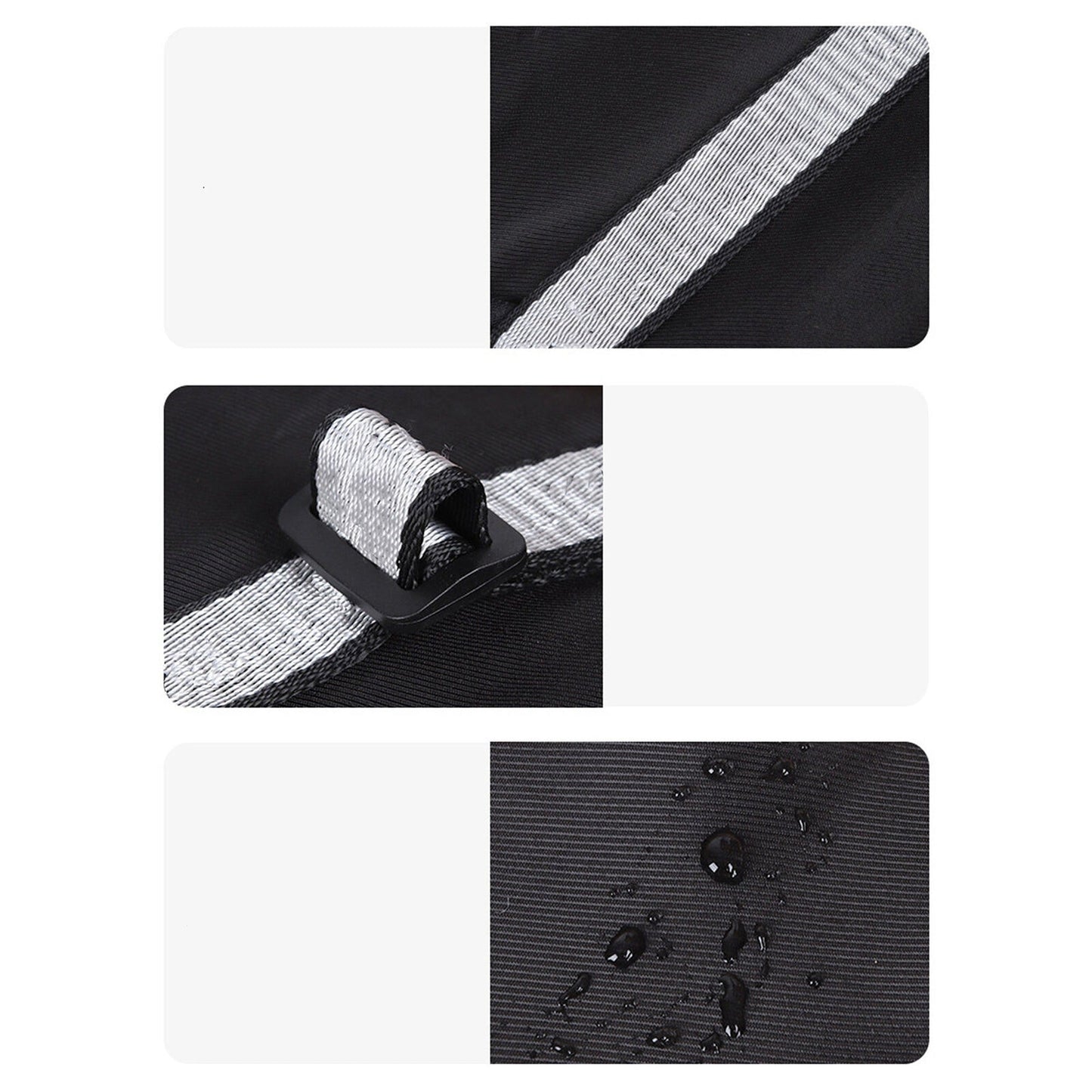 Black Waterproof Dog Jacket for Winter Warm and Windproof