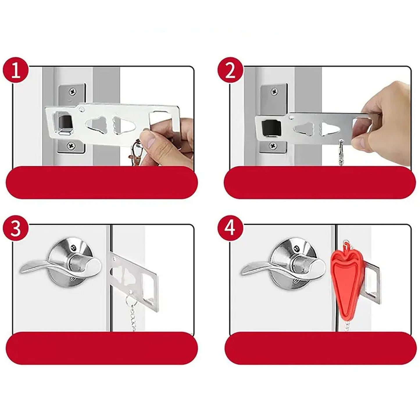 Portable Security Door Lock for Safe Travel and Home Use