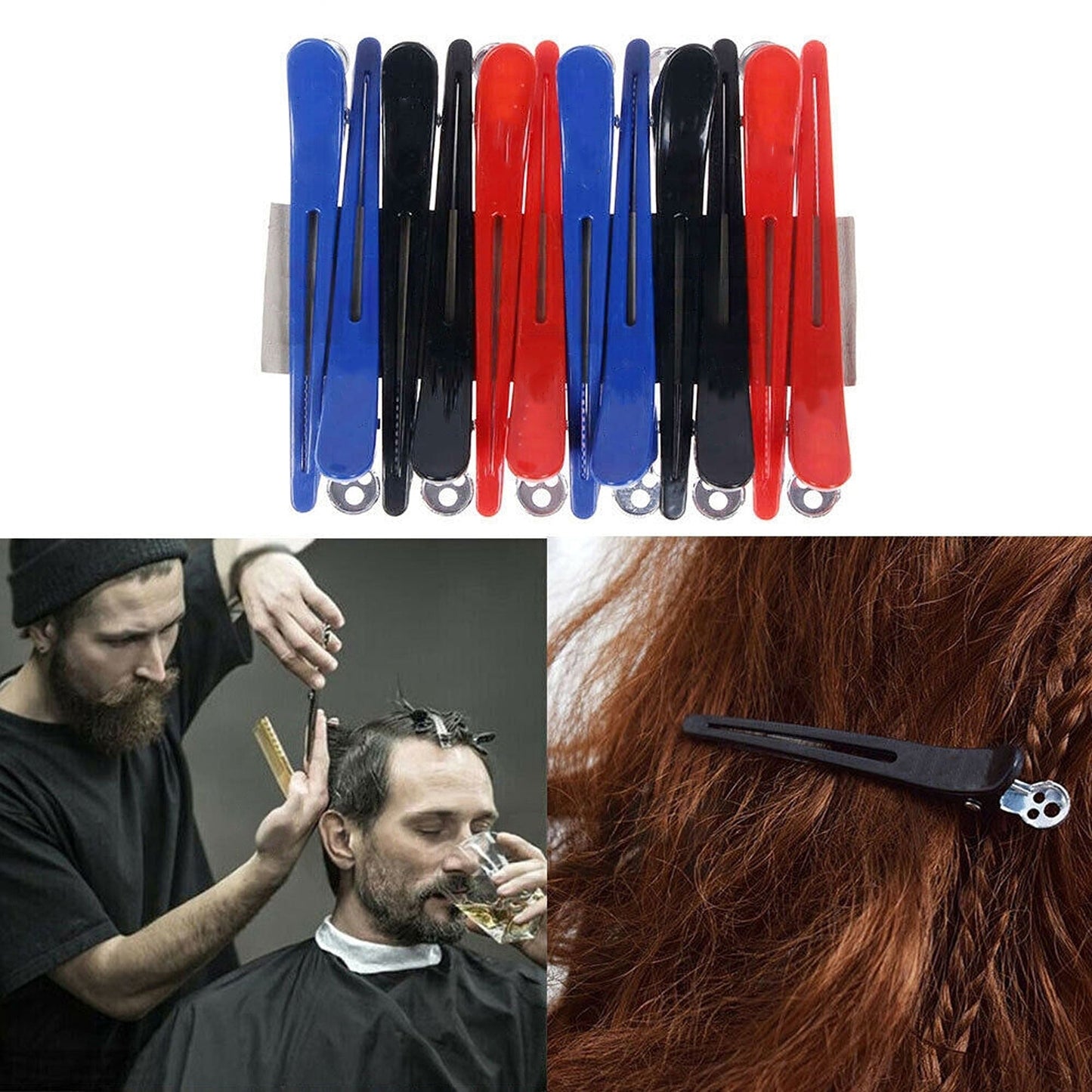 Salon Quality Hair Clamps Sectioning Clips for Styling