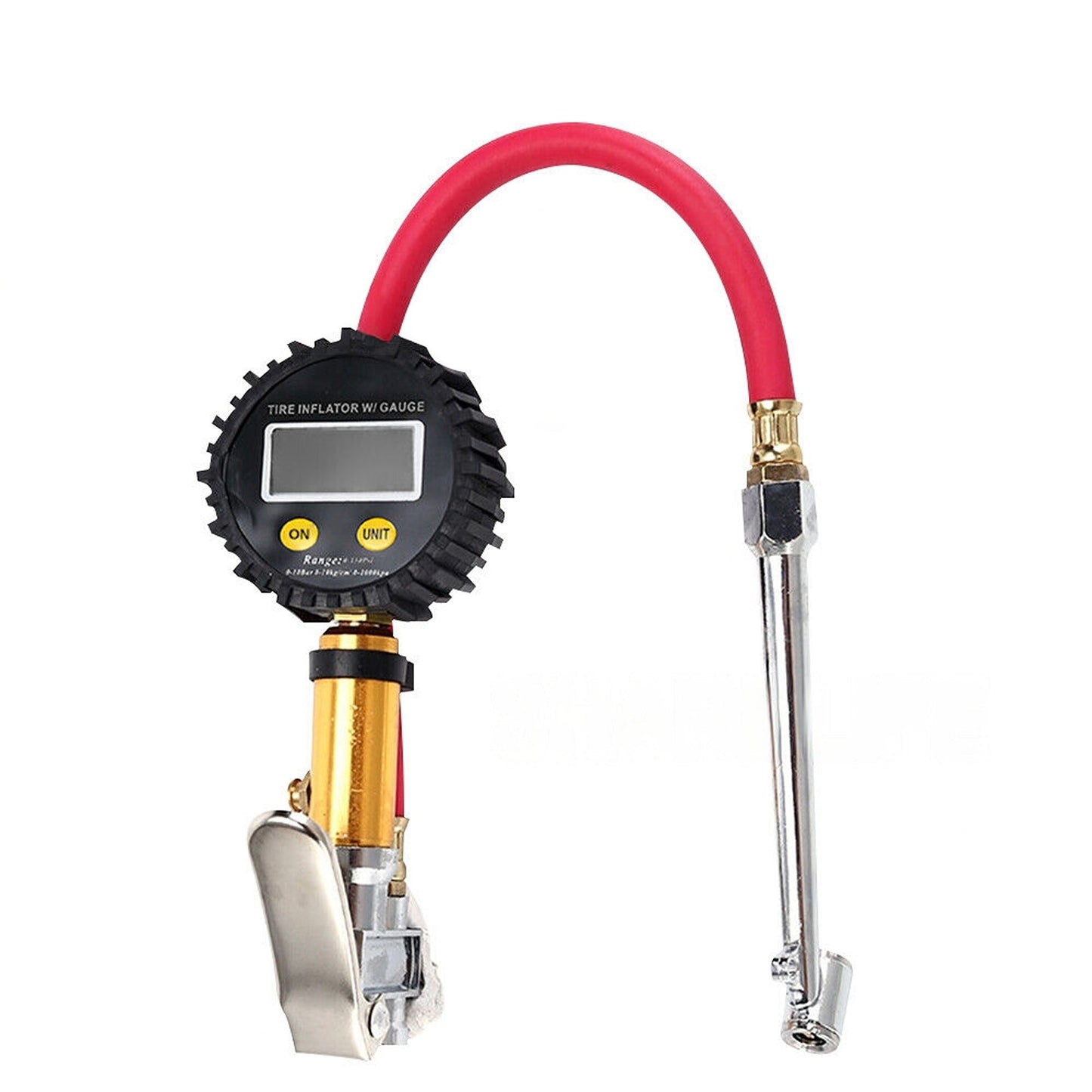 Precision Digital Tyre Inflator Motorcycle Air Pressure Gauge