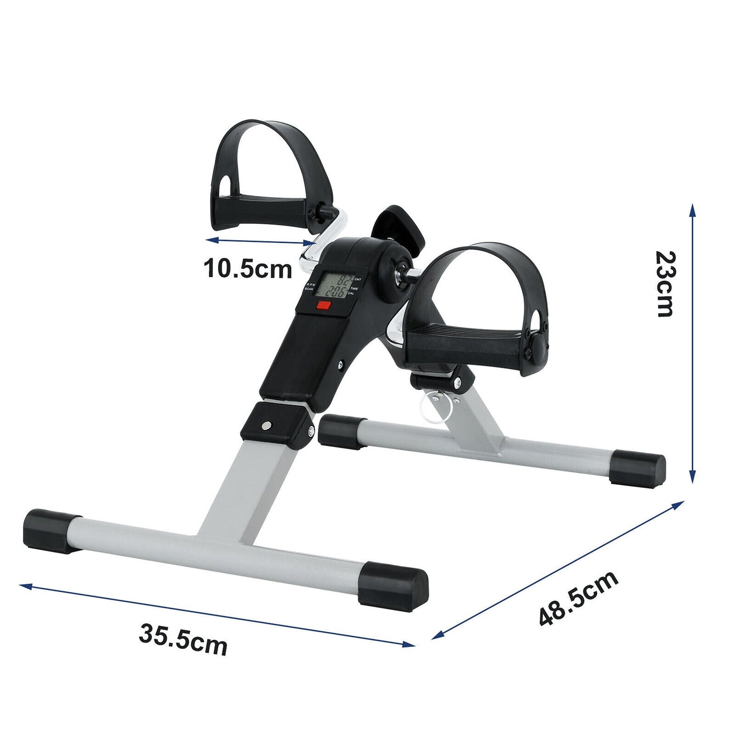 Fitness Pedal Exerciser Mini Cycle for Home Gym with LCD Display