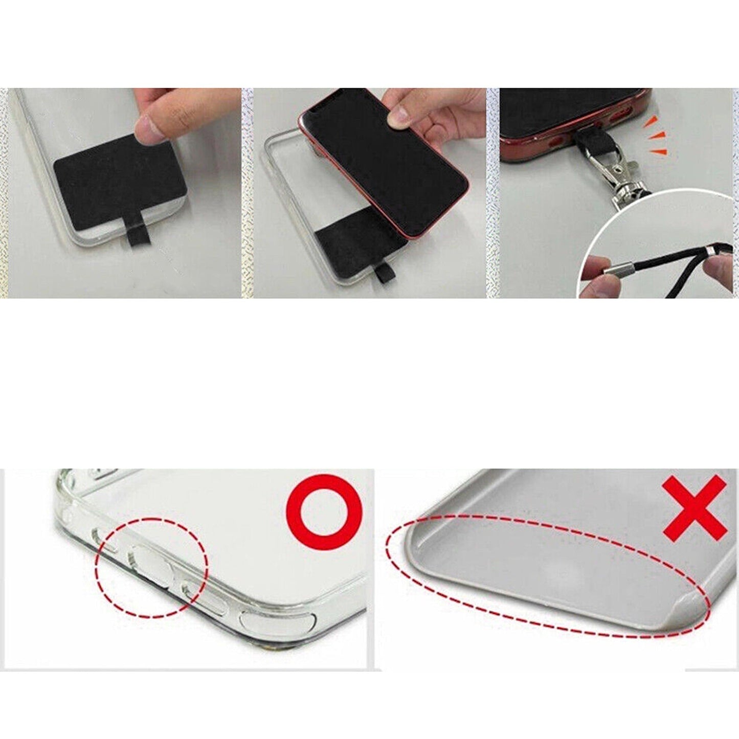 Adjustable Universal Mobile Phone Lanyard for iPhone and Samsung