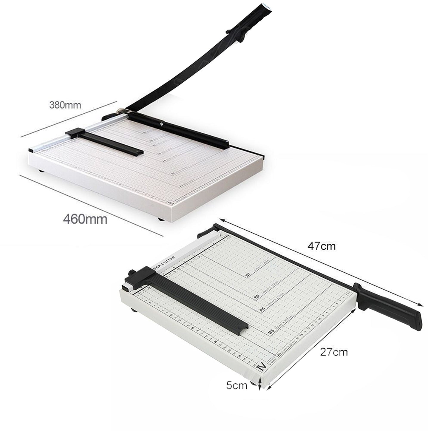 Guillotine Paper Cutter Photo Trimmer for A3 A4 B7 - 15 Sheets Capacity