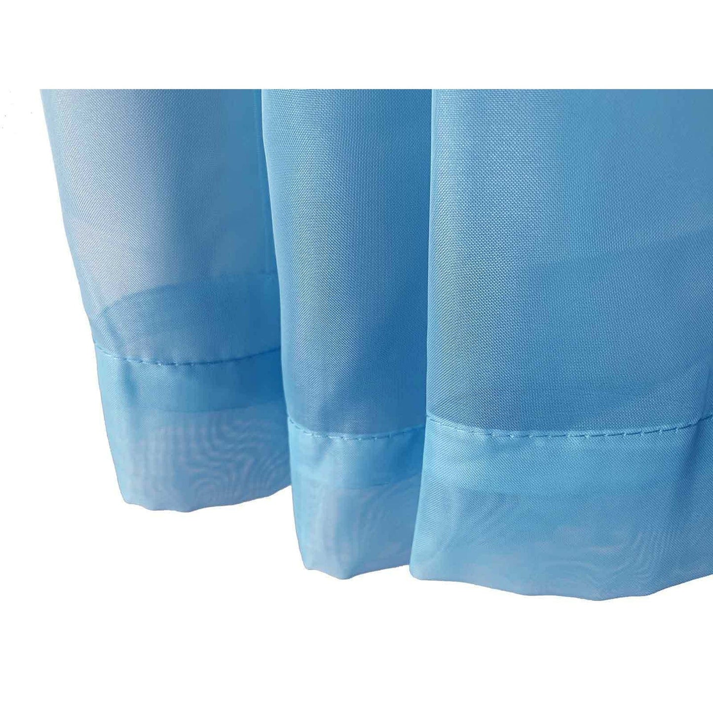 Organza Voile Sheer Curtain with Rod Pocket for Window Draping