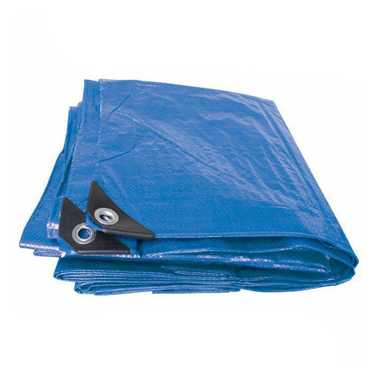 Blue Heavy Duty Weatherproof Tarpaulin for Camping and Shelter