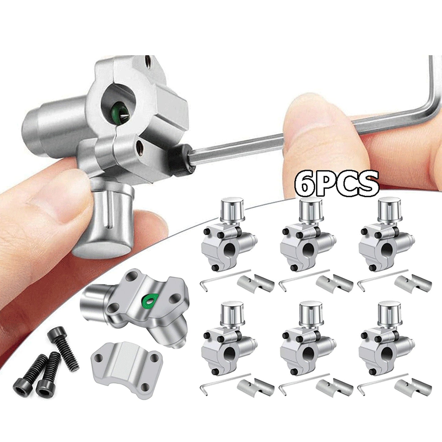 6pcs HVAC Bullet Piercing Valve for Refrigerant Line