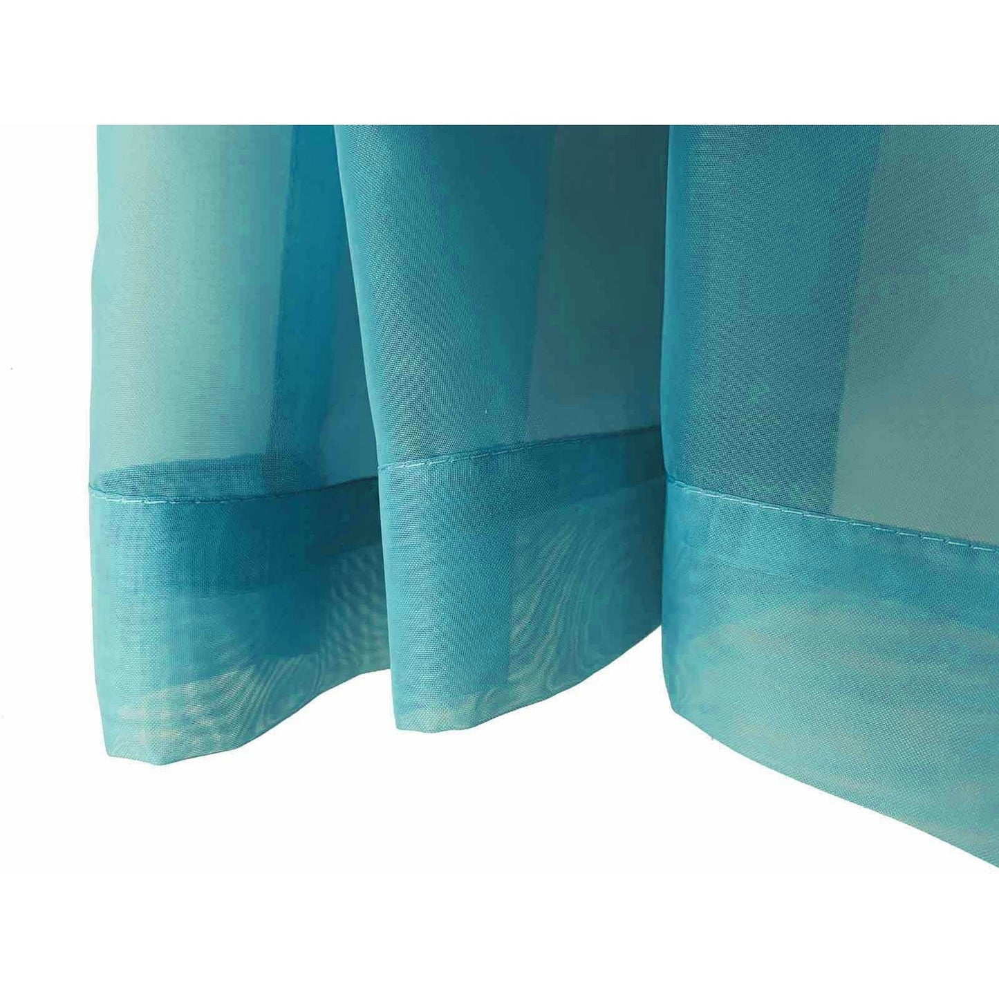 Organza Voile Sheer Curtain with Rod Pocket for Window Draping