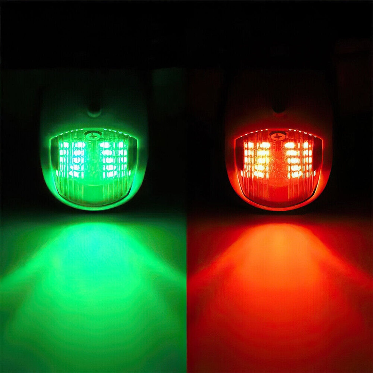 2pcs LED Marine Navigation Lights Port and Starboard Yacht Boat Lamps