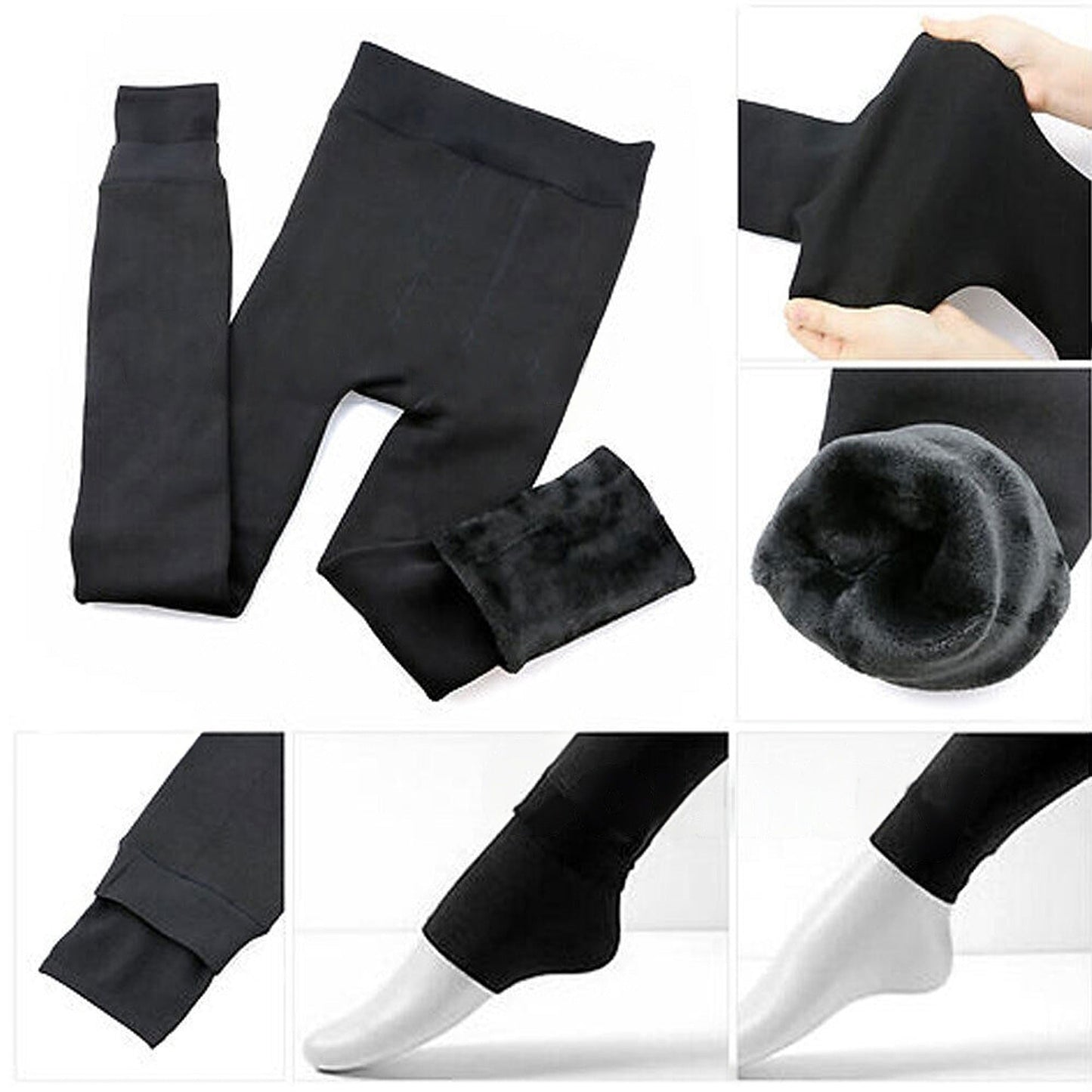Thermal Fleece Lined Leggings Women Winter Slim Stretch Pants