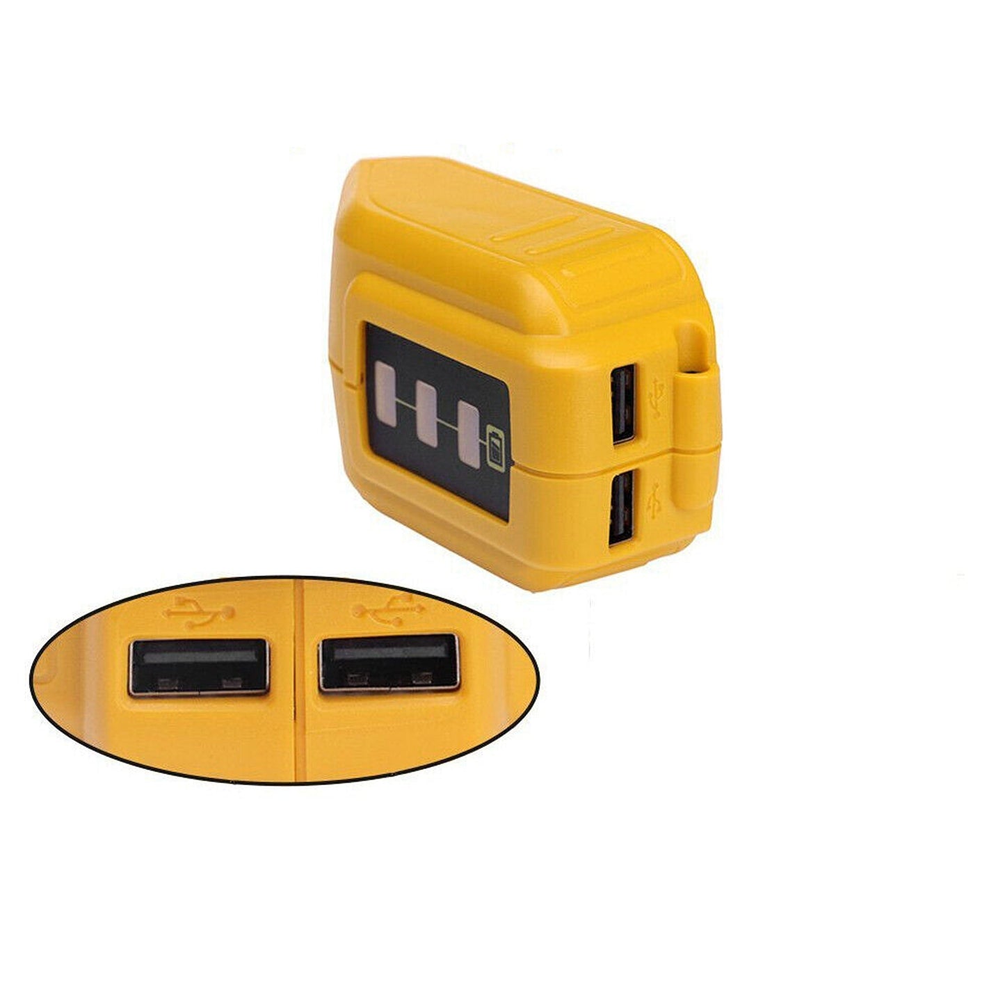 USB Charging Battery Adapter for DEWALT Power Bank Charger DCB090 Mobile Phone