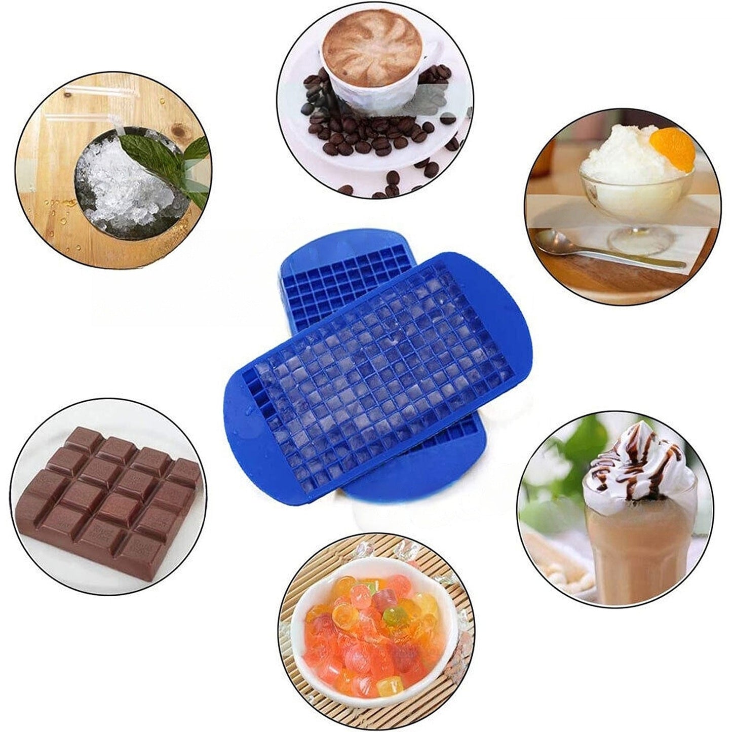 2pcs Mini DIY Silicone Ice Cube Tray Small Maker Mold