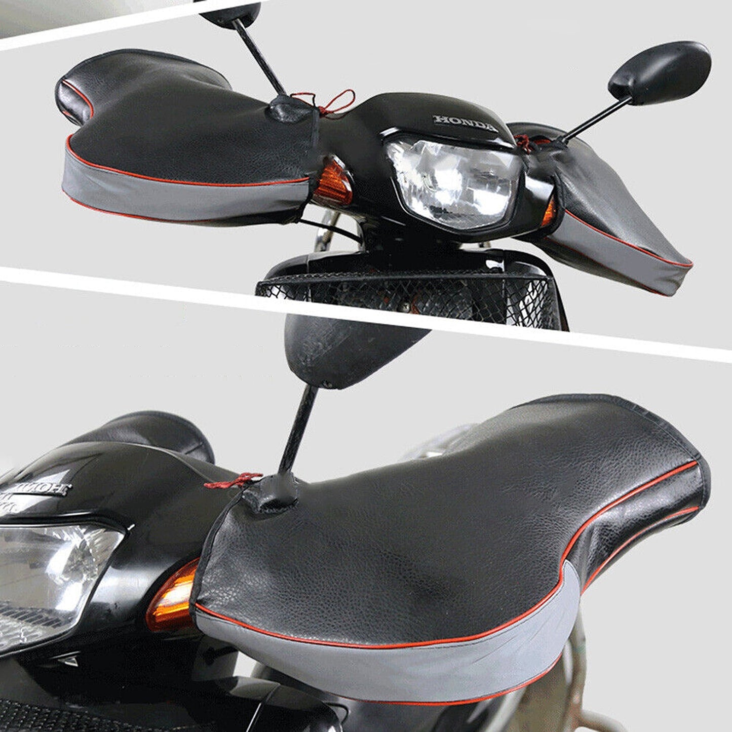 Winter Windproof Motorcycle Handlebar Muffs Thick Warm Handle Gloves