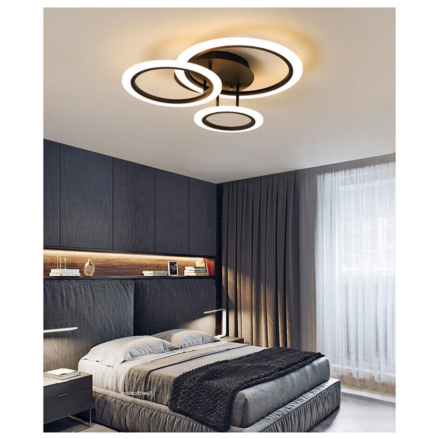 Modern LED Dimmable Chandelier for Living Dining Rooms and Bedrooms