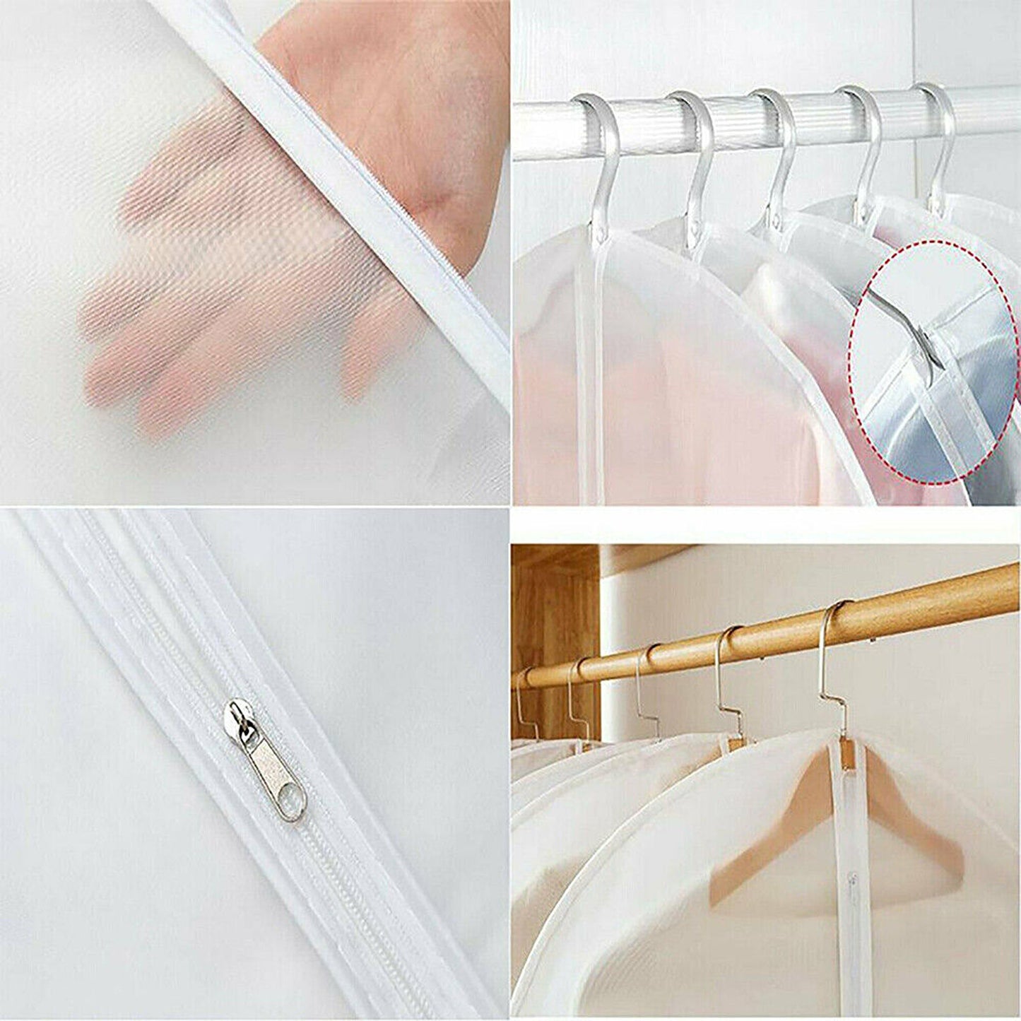 12-Pack Garment Storage Bags for Dress and Suit Protection