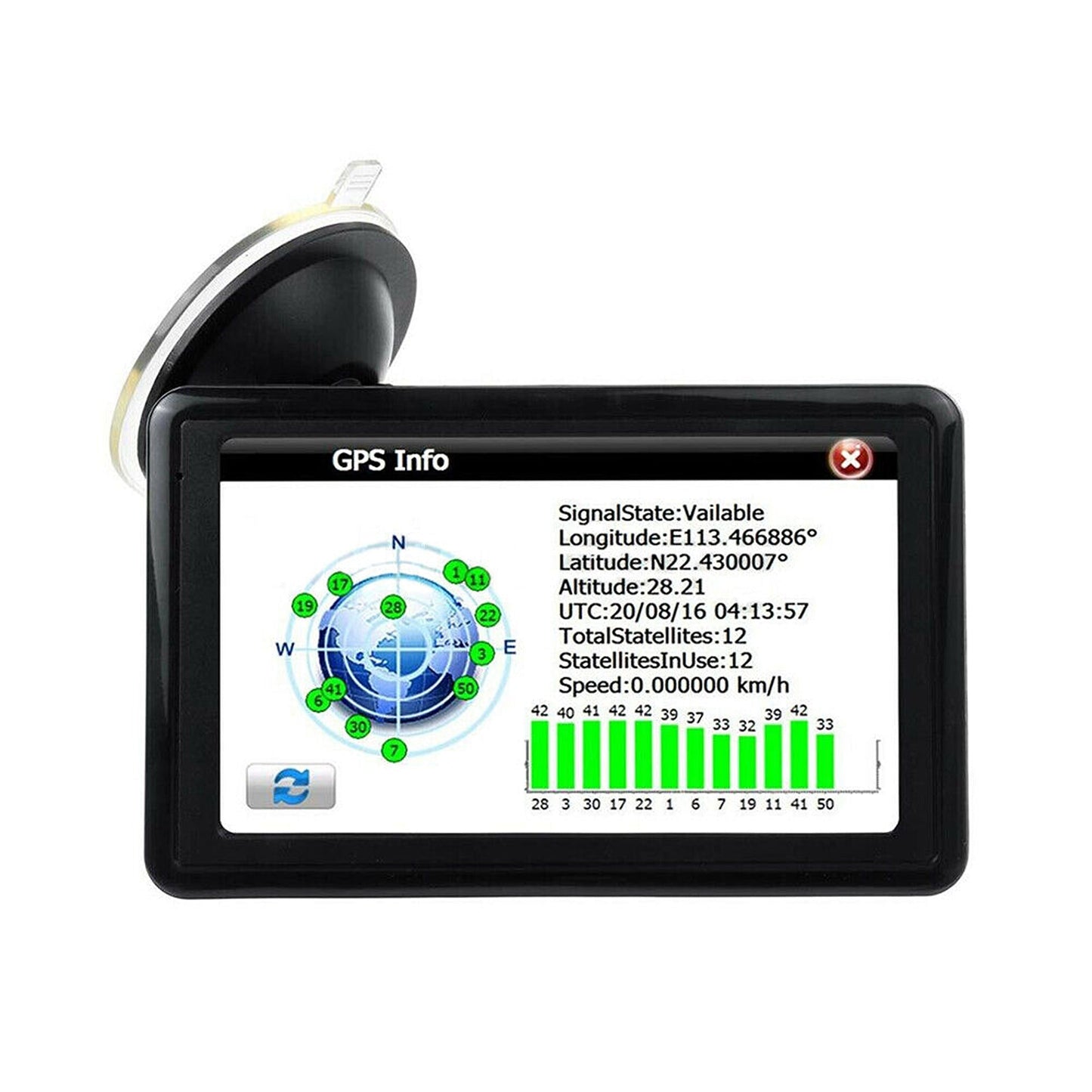 5-Inch GPS Navigator for Cars with Lifetime Map Updates and Speedcam Alerts