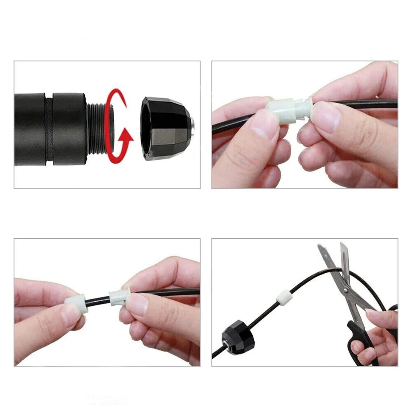 Adjustable Gym Boxing Jump Rope Steel Wire Speed Skipping