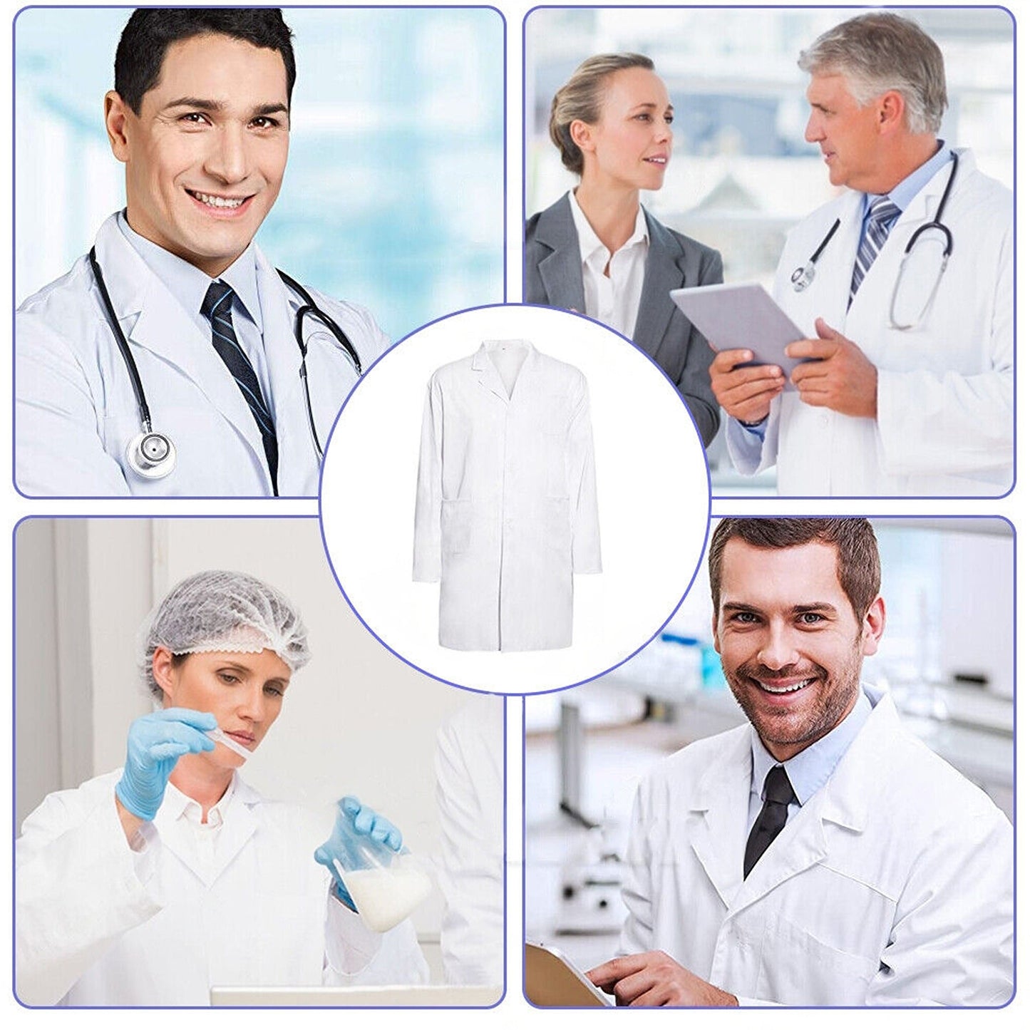 White Laboratory Coat Hygiene Lab Food Industry Warehouse