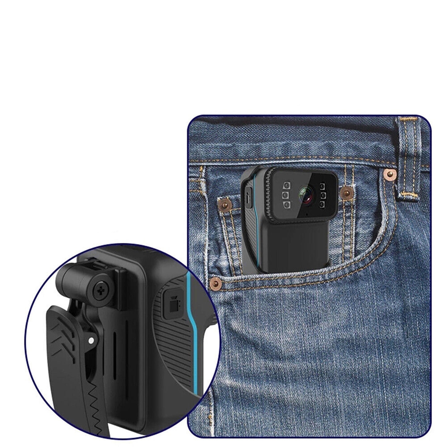 1080P Night Vision Body Camera Portable Police Cam with WiFi DVR