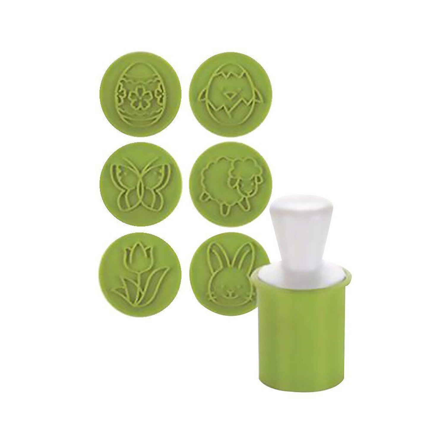 6pcs Christmas Cookie Stamp Set with Interchangeable Patterns