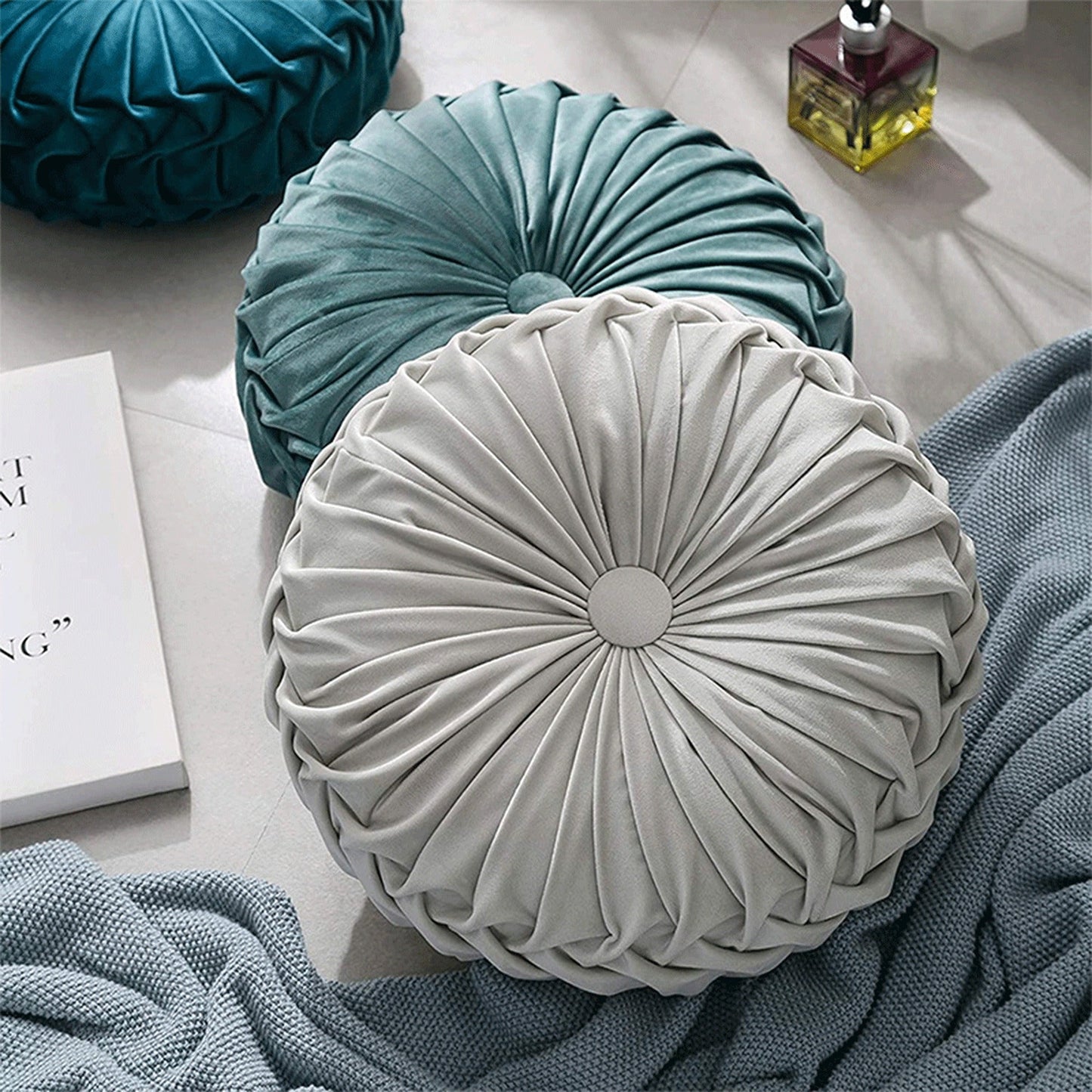Round Pumpkin Design Tatami Chair Cushion Decorative Throw Pillow for Home