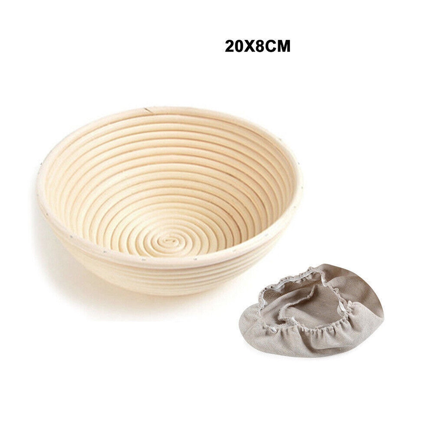 Professional Baker Dough Rising Basket Rattan 20cm