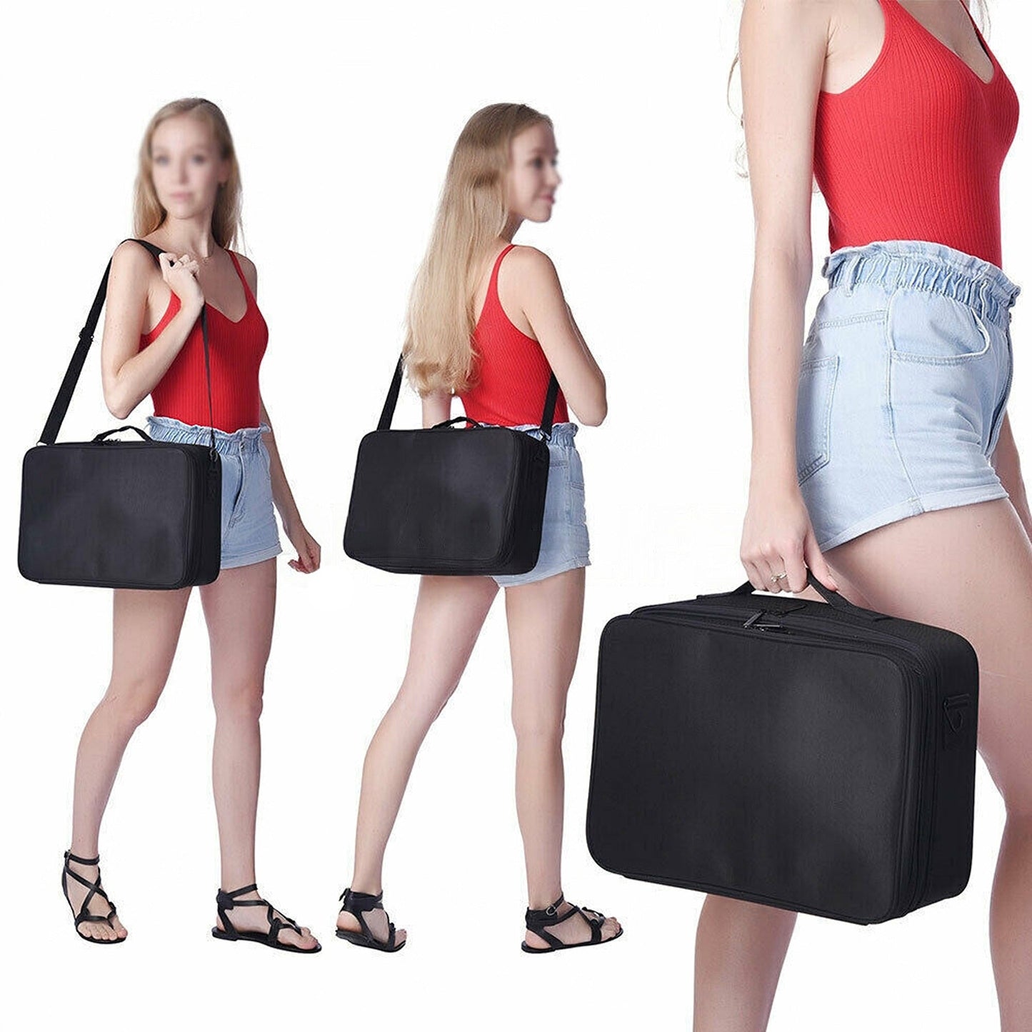 Travel Toiletry Organizer Portable Cosmetic Case Storage Pouch