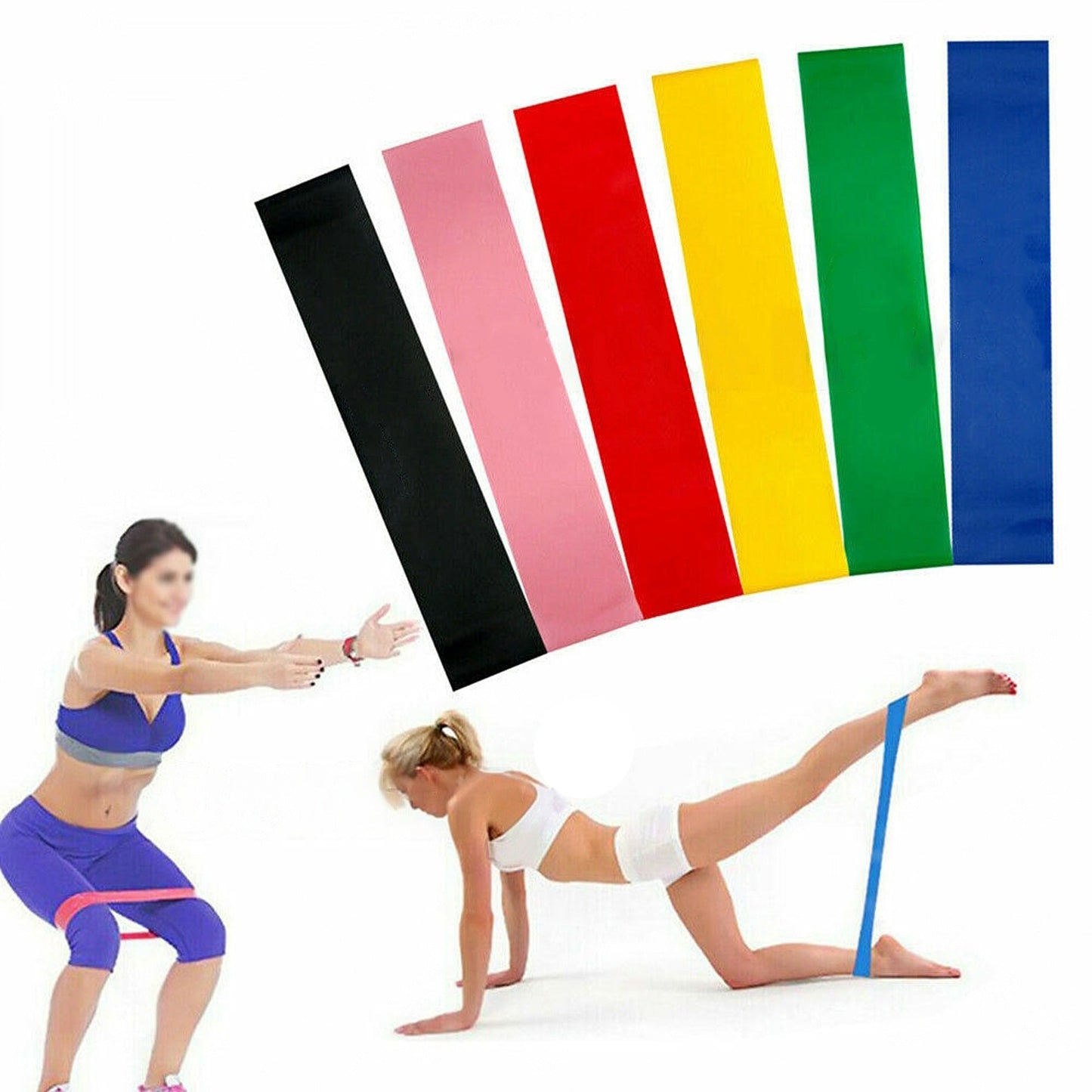 6pcs Mini Loop Resistance Bands Crossfit Fitness Strength Exercise