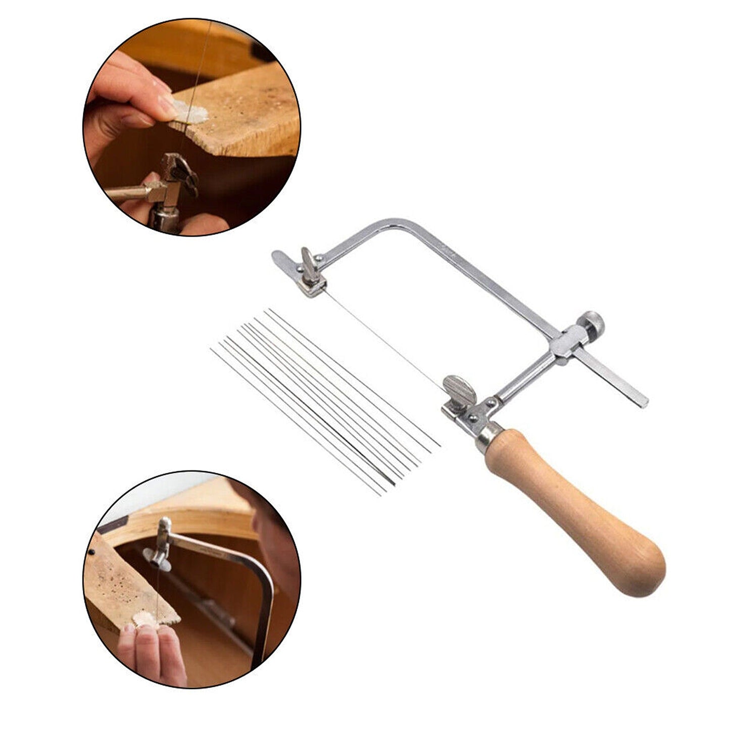 Jewelers U-shaped Saw DIY Tool with 12 Blades Kit