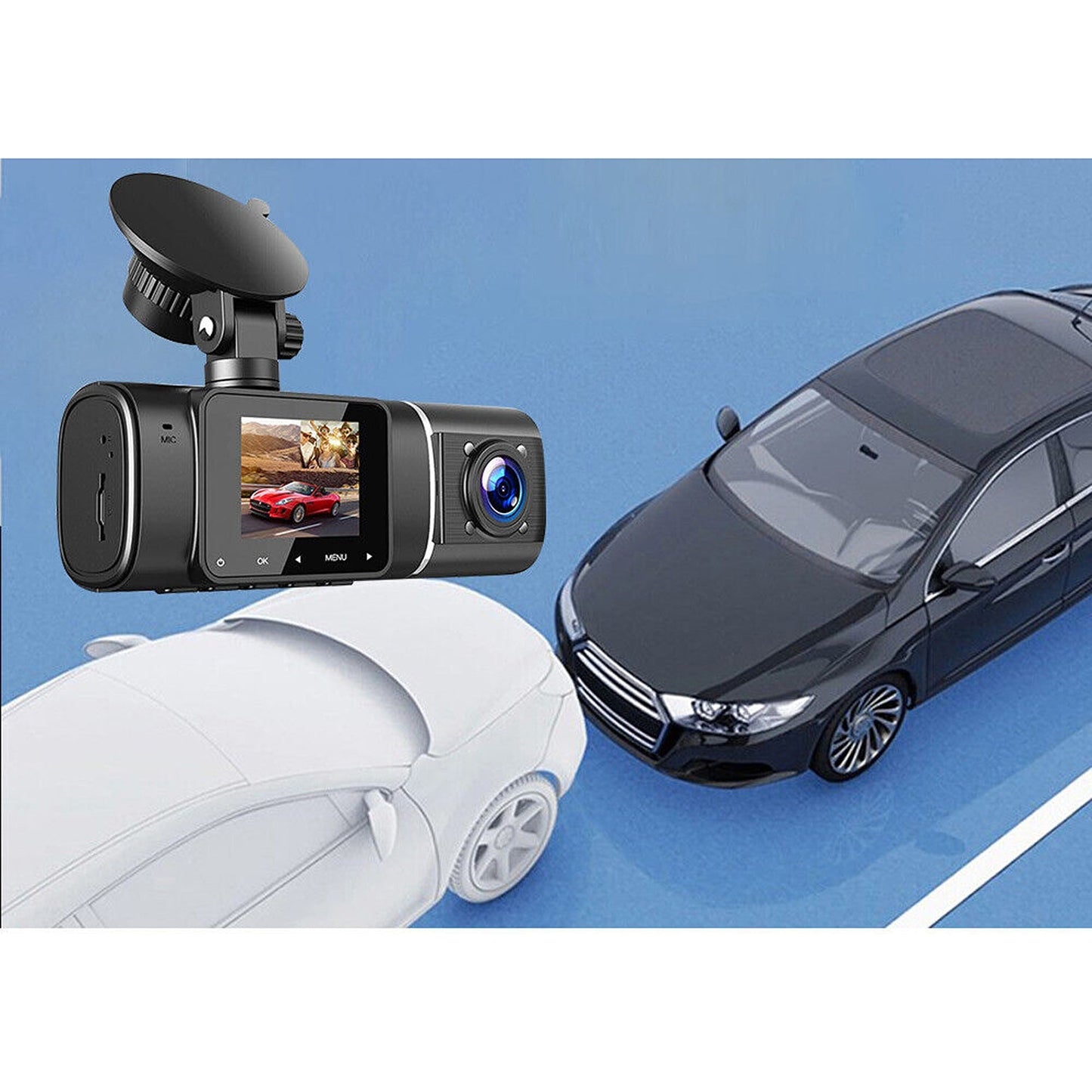 Dual HD Dash Cam with Night Vision for Uber Vehicles