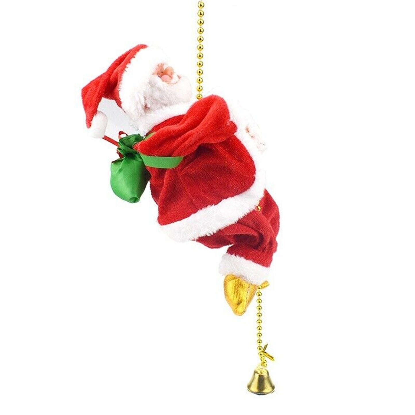 Musical Santa Claus Toy Climbing Rope Ladder Xmas Gift Decor