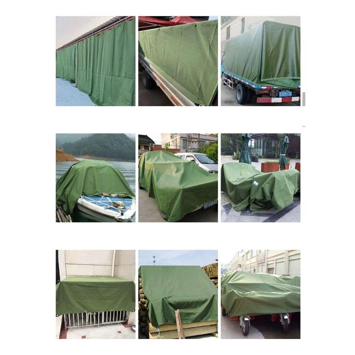 Canvas Tarpaulin Heavy Duty Waterproof Sunshade