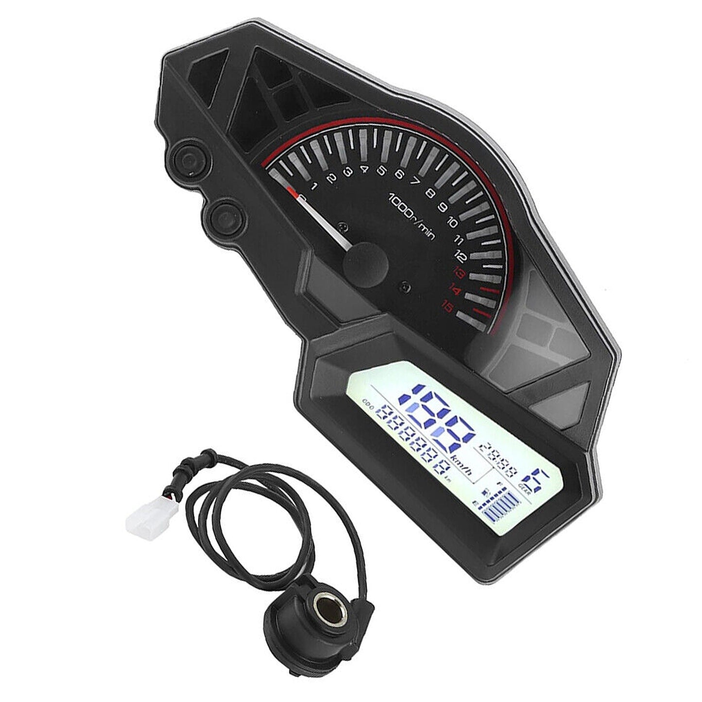 Speedometer Odometer Tachometer Motorcycle LCD Fuel Gauge Ninja