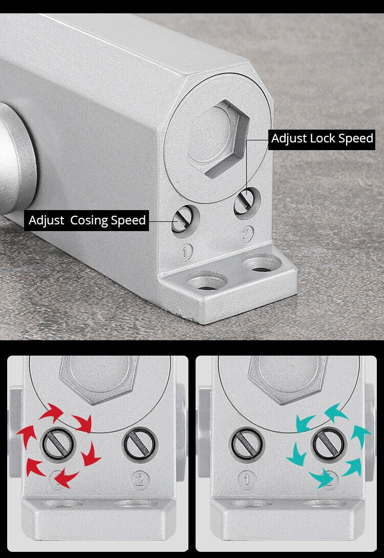Automatic Hydraulic Door Closer with Soft Close and Fire Rating