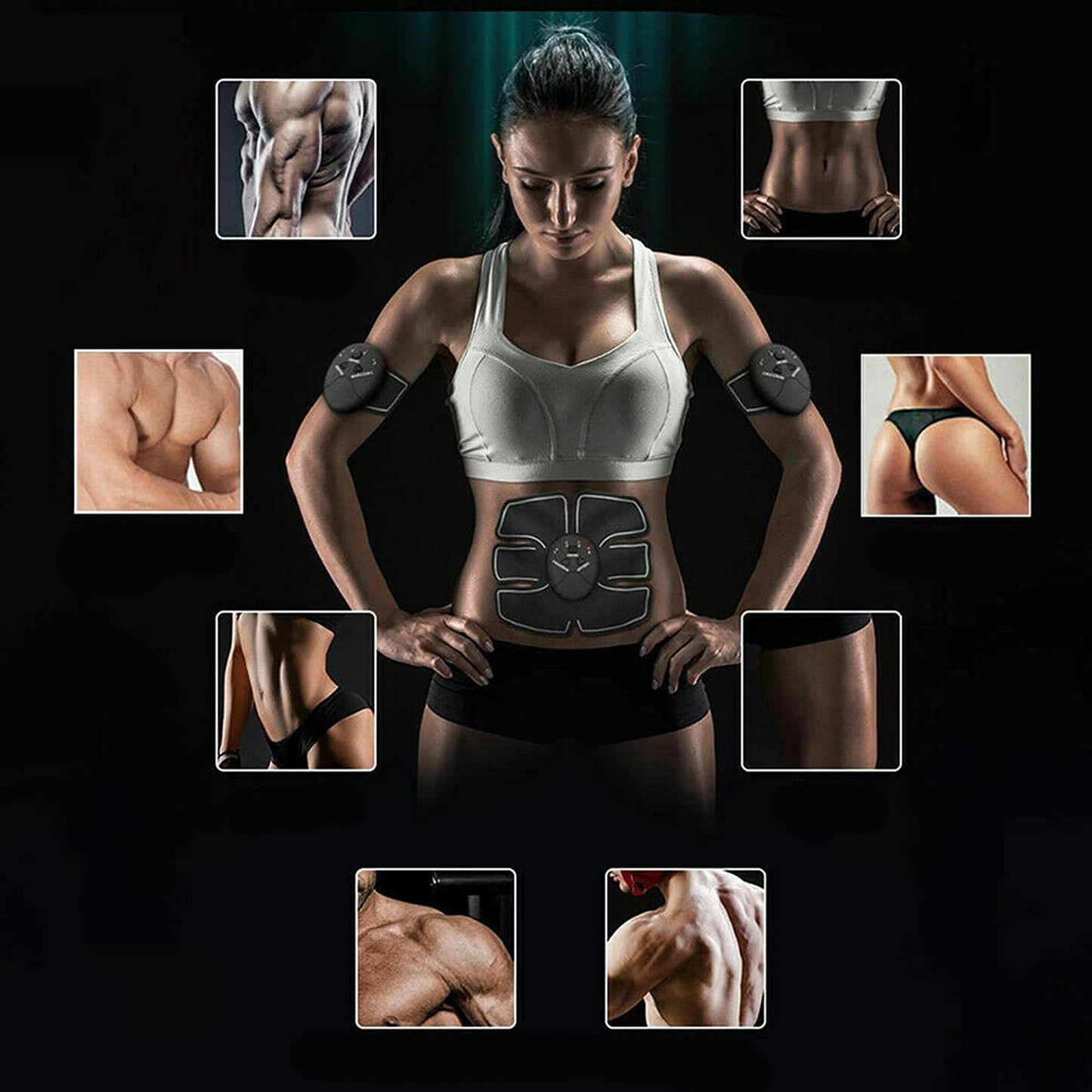 22pcs EMS Muscle Stimulator Training Gear ABS Hip Trainer for Ultimate Body Exercise