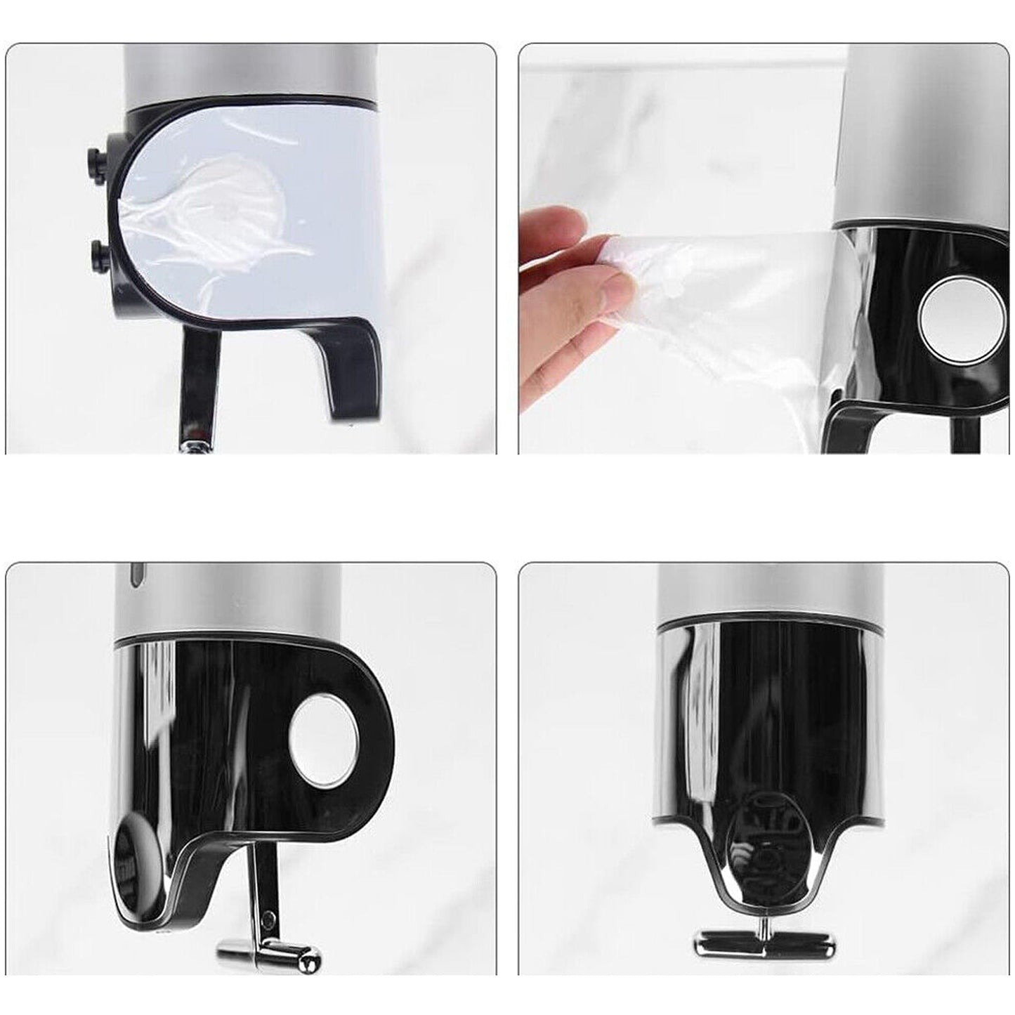 Wall Mounted 1500ml Soap Dispenser for Bathroom - Shampoo and Gel Pump