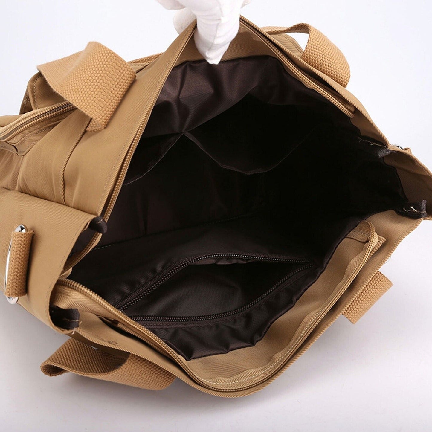 Large Nylon Waterproof Handbags with Zipper Women Shoulder Messenger Bag