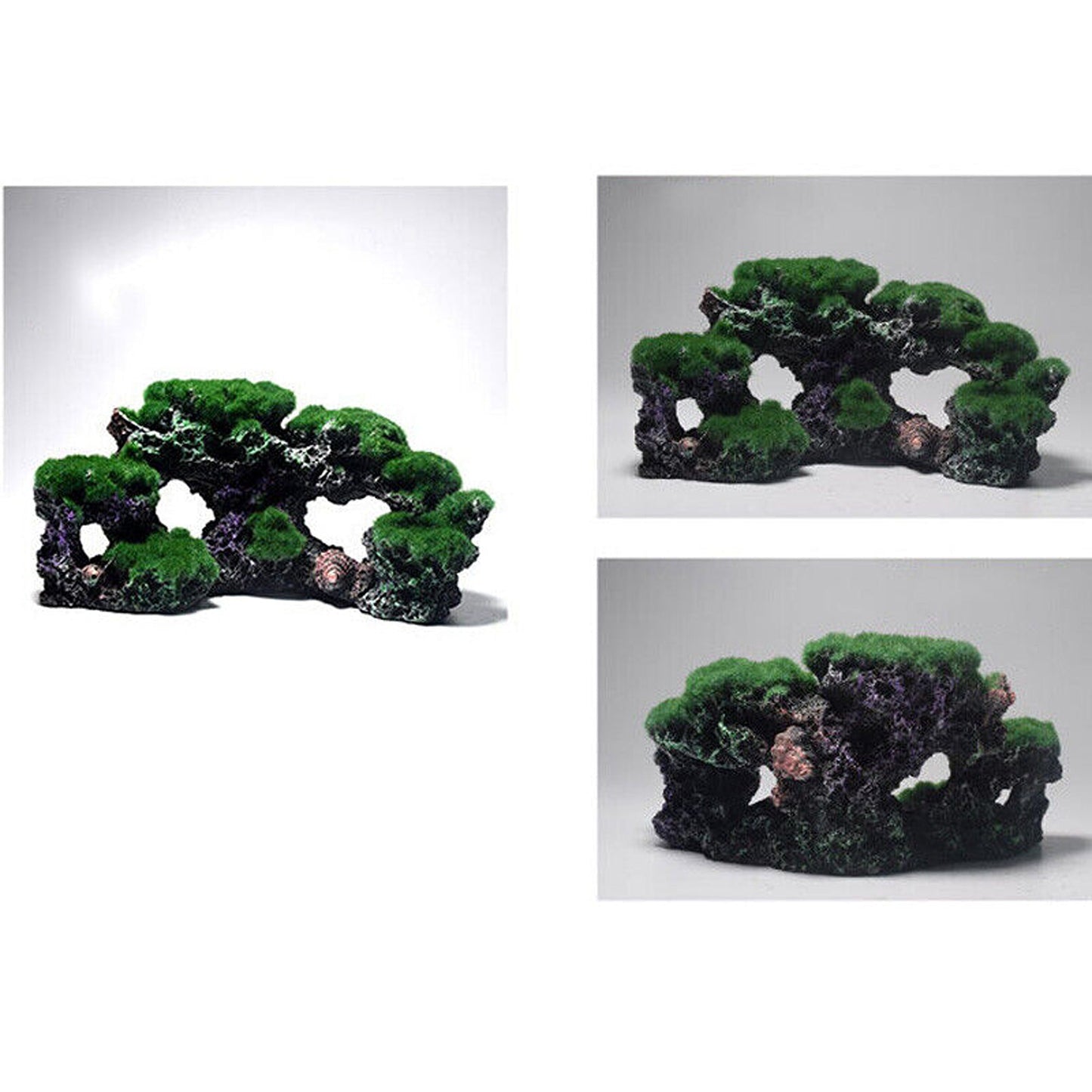 Resin Castle Mountain Rock Cave for Fish Tank Decoration