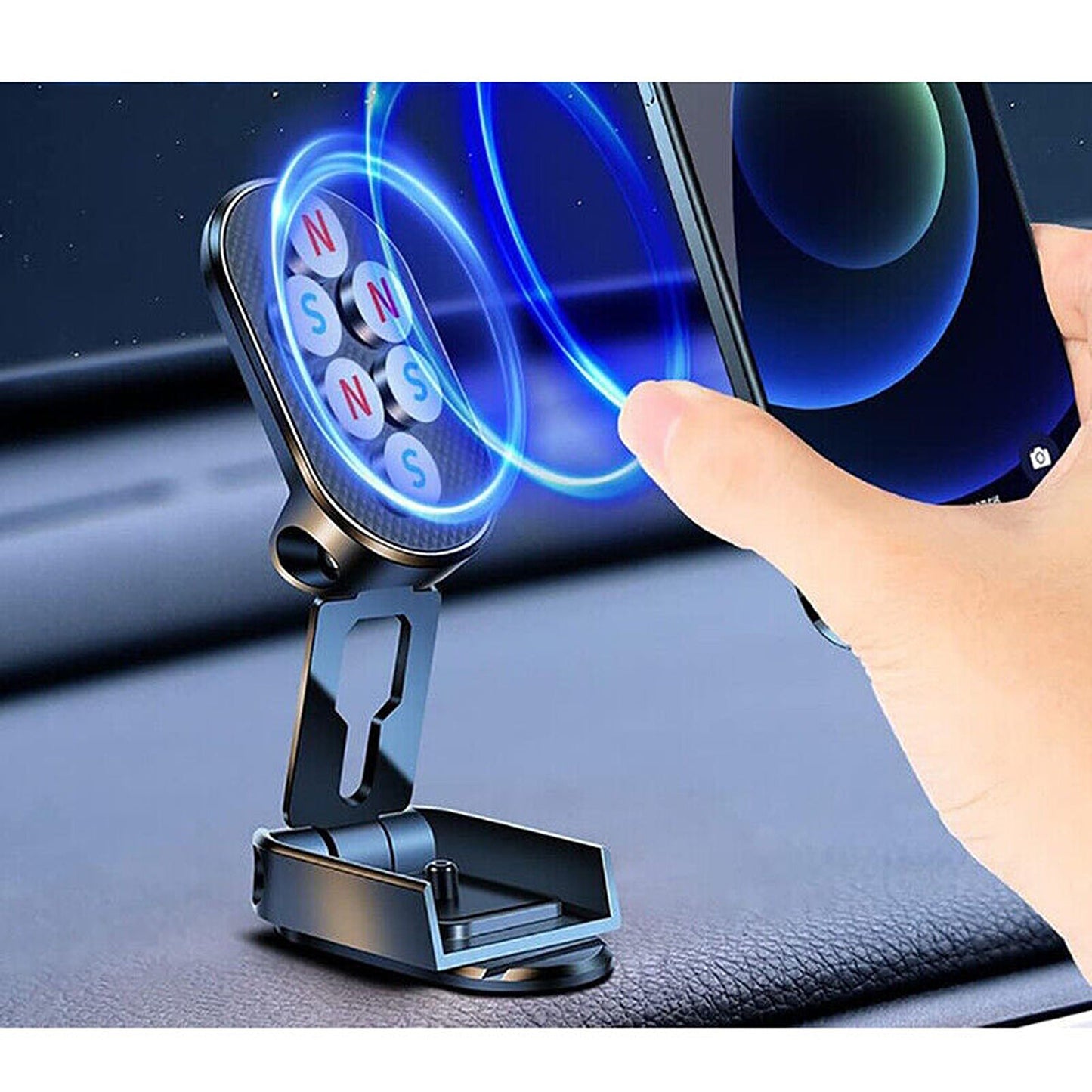 Universal Magnetic Phone Holder 360 Degree Rotatable for Car Dashboard