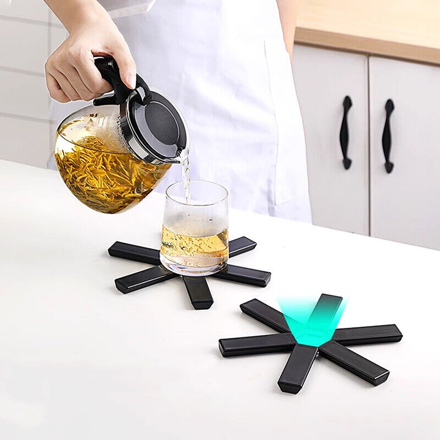 Heat-Resistant Foldable Pot Pad Non-Slip Kitchen Coaster