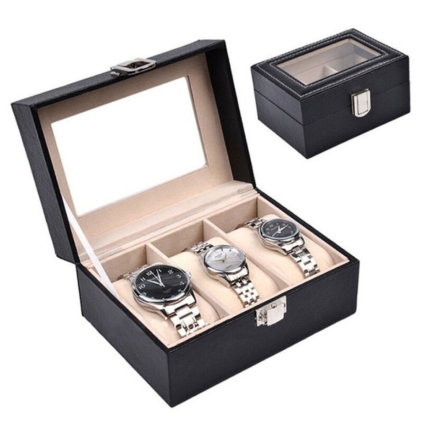 Watch Display Organizer Jewelry Storage Case Box