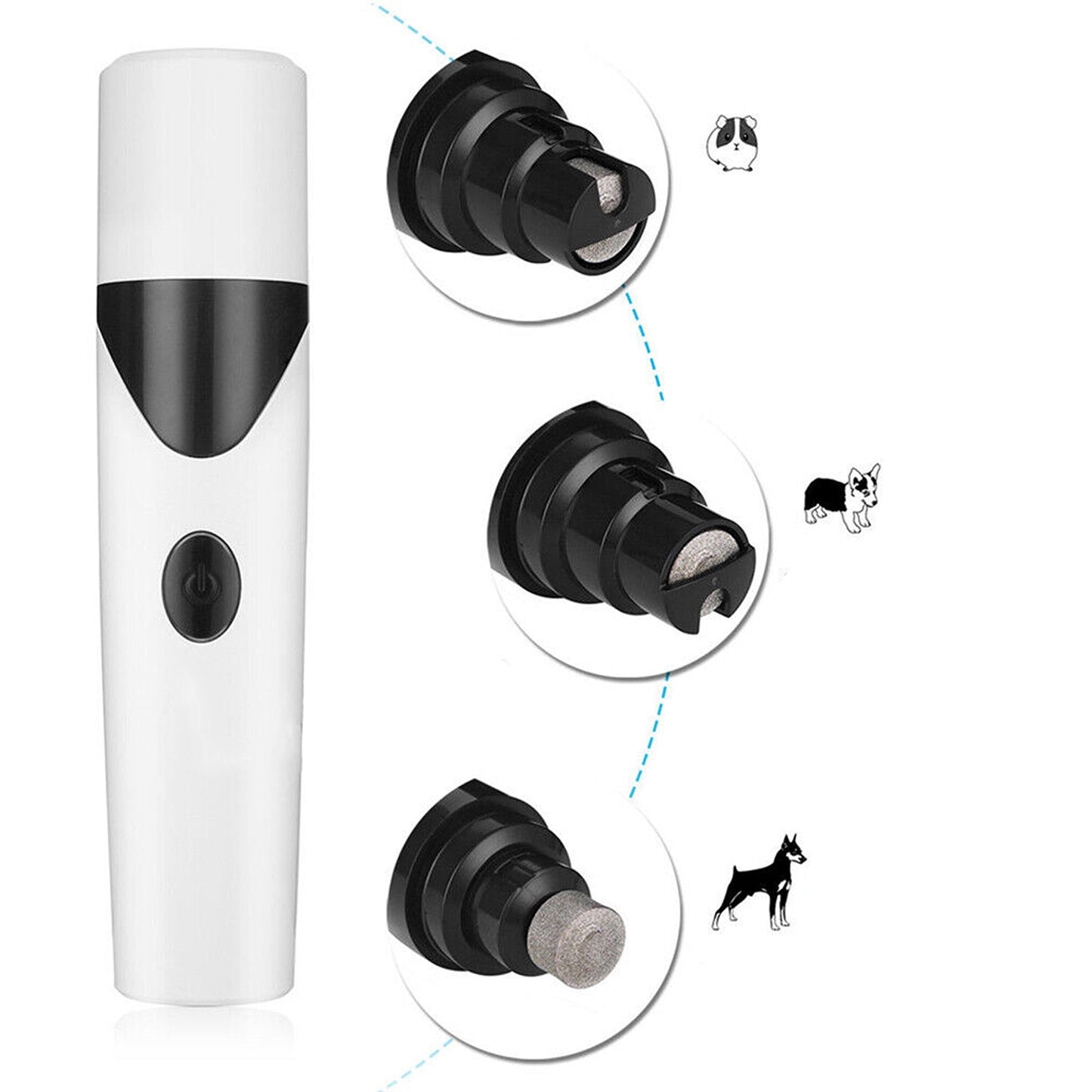 Electric Pet Nail Clippers Grooming Grinder File Trimmer