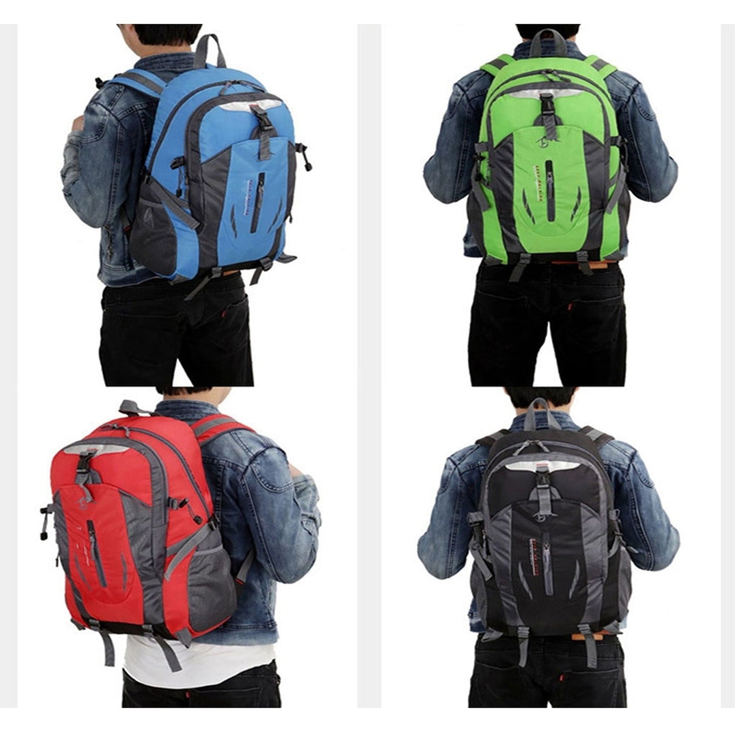 40L Waterproof Backpack for Outdoor Travel and Hiking Camping Luggage Rucksack