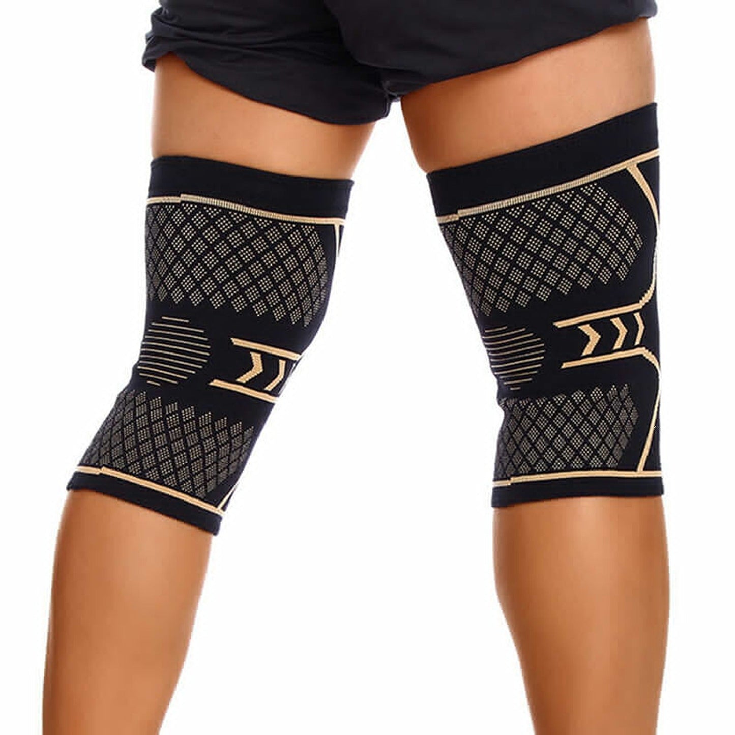 Copper Compression Sleeve for Knee Pain Relief in Sports