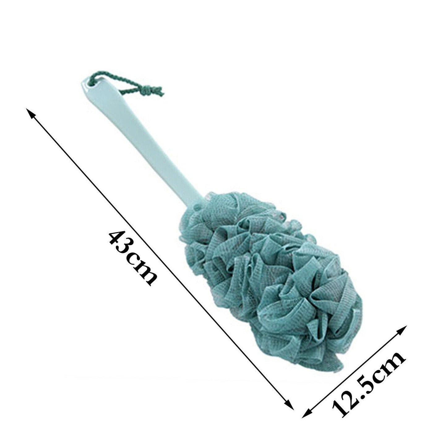 Soft Mesh Long Handle Bath Brush Back Scrubber Body Puff